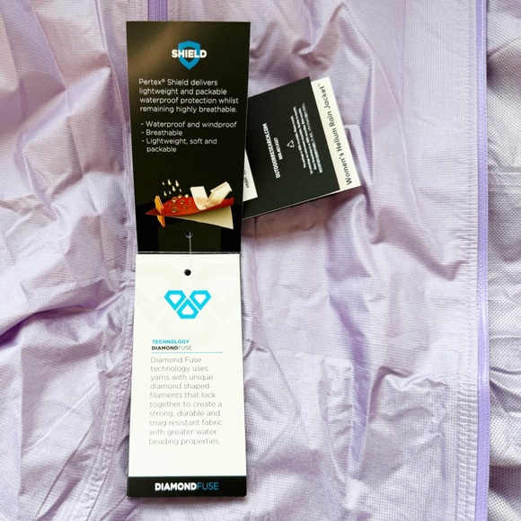 Outdoor Research Women’s Lavender Helium Rain Jacket - Picture 17 of 17